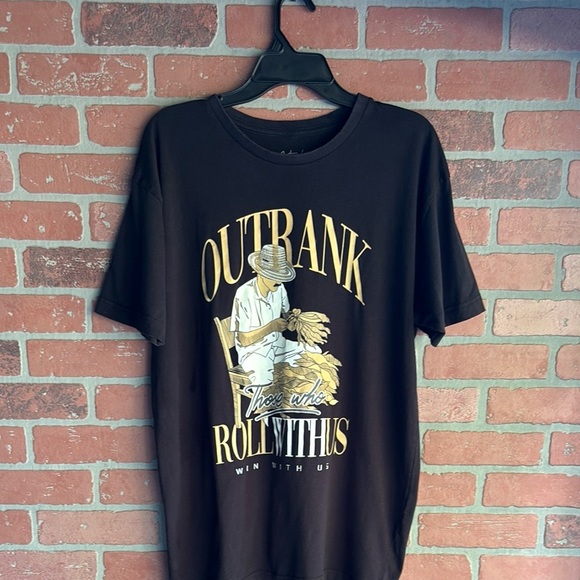 Roll with us 420 friendly Black Graphic T-Shirt for Men - Picture 1 of 3